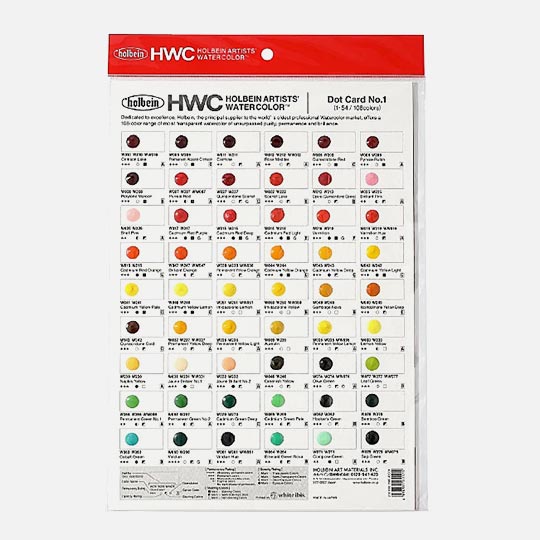 HOLBEIN Artist Watercolor Dot Card 108-Color