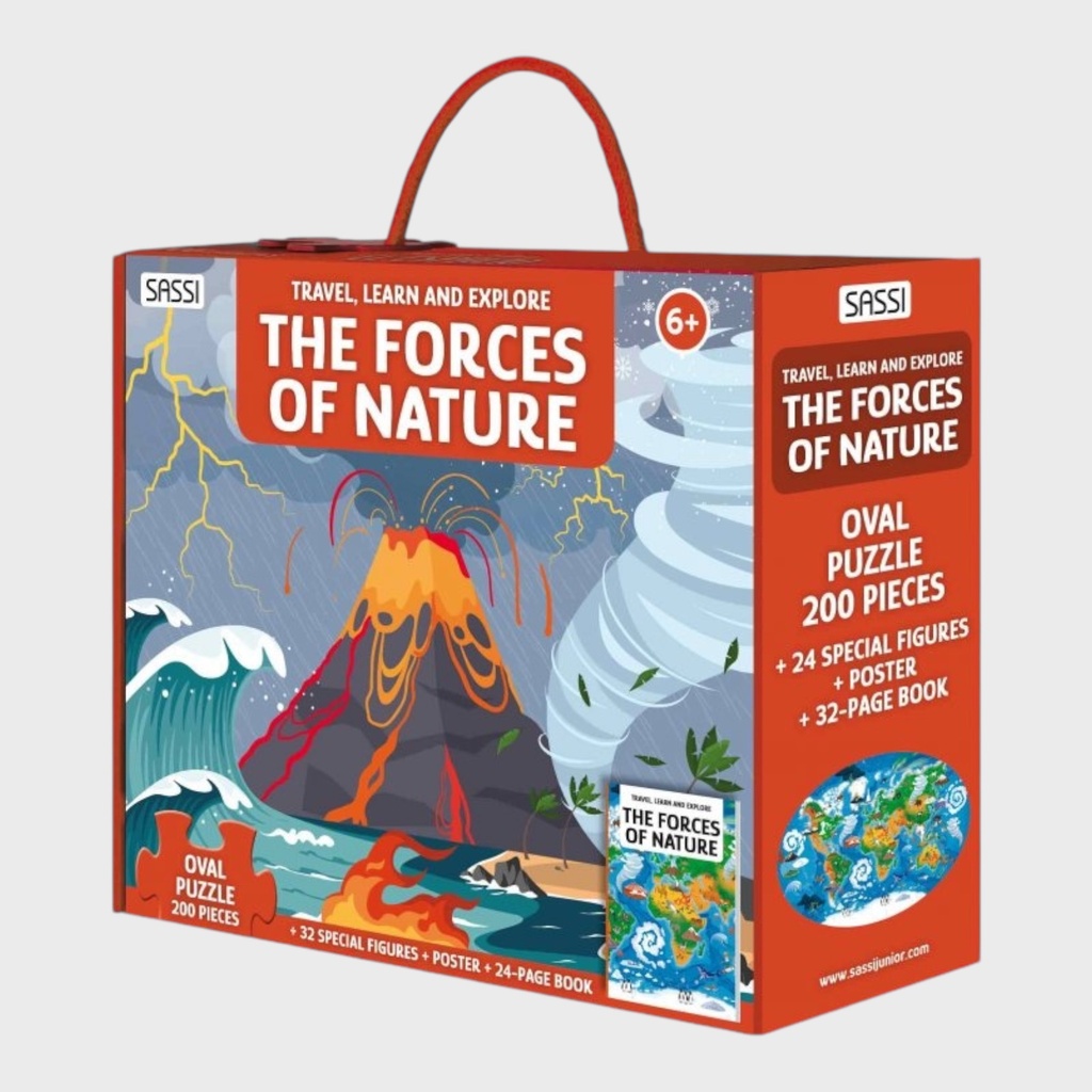 SASSI Oval Puzzle 200-Piece - The Forces of Nature