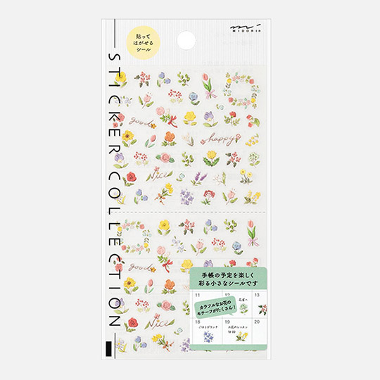 MIDORI Sticker Collection Floral