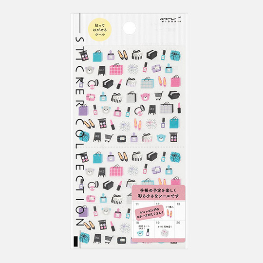 MIDORI Sticker Collection Ladies Shopping