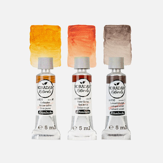 SCHMINCKE Horadam Naturals Watercolor 5ml Earth Set x 3