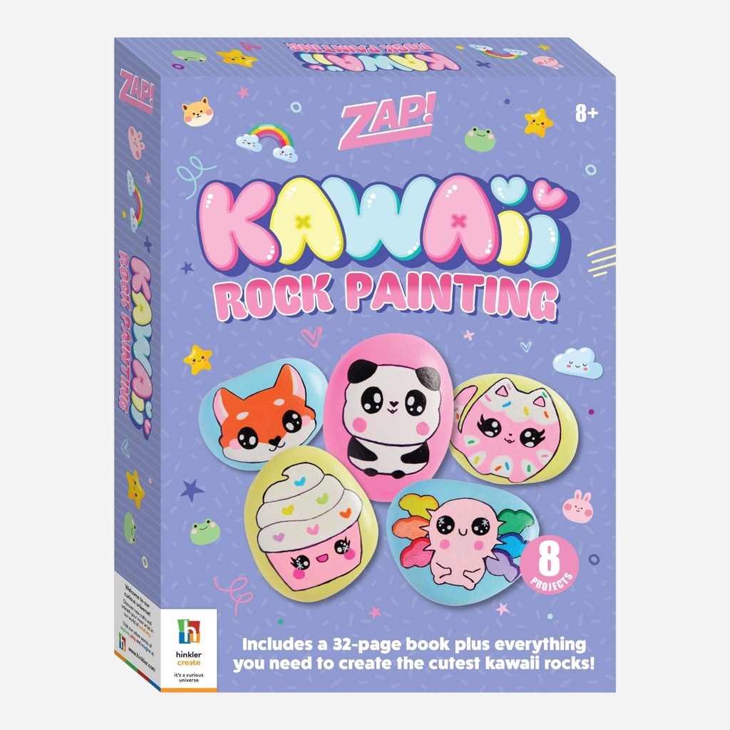 HINKLER Zap! Kawaii Rock Painting
