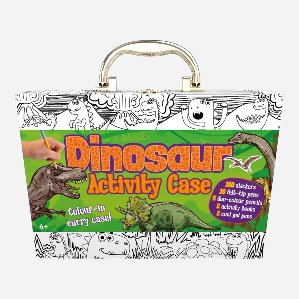 BOOKOLI Colour & Carry Dinosaur Activity Case