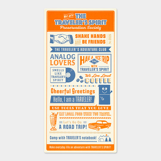 TRAVELER'S Notebook Plastic Sheet 2026