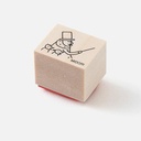 MIDORI Ojisan 30th Anniversary Wooden Stamp A