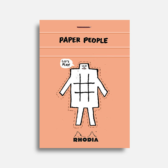 RHODIA 90th Anniversary Stapled Notepad 80gsm 85mm x 120mm x 80 By Jean Jullien