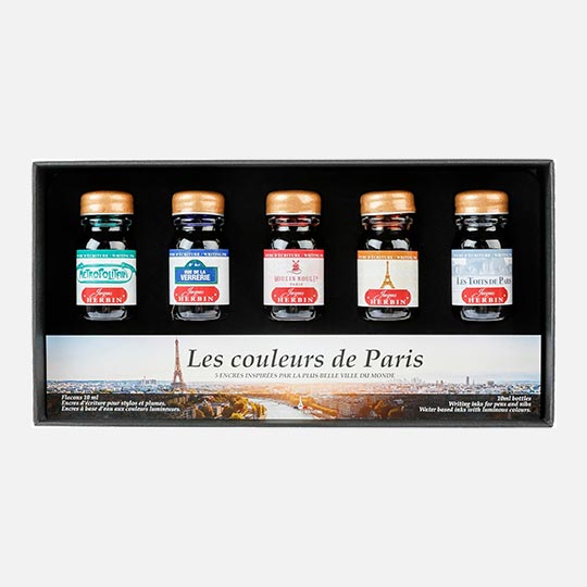 JACQUES HERBIN Metropolitan Paris Writing Ink 10ml Set x 6