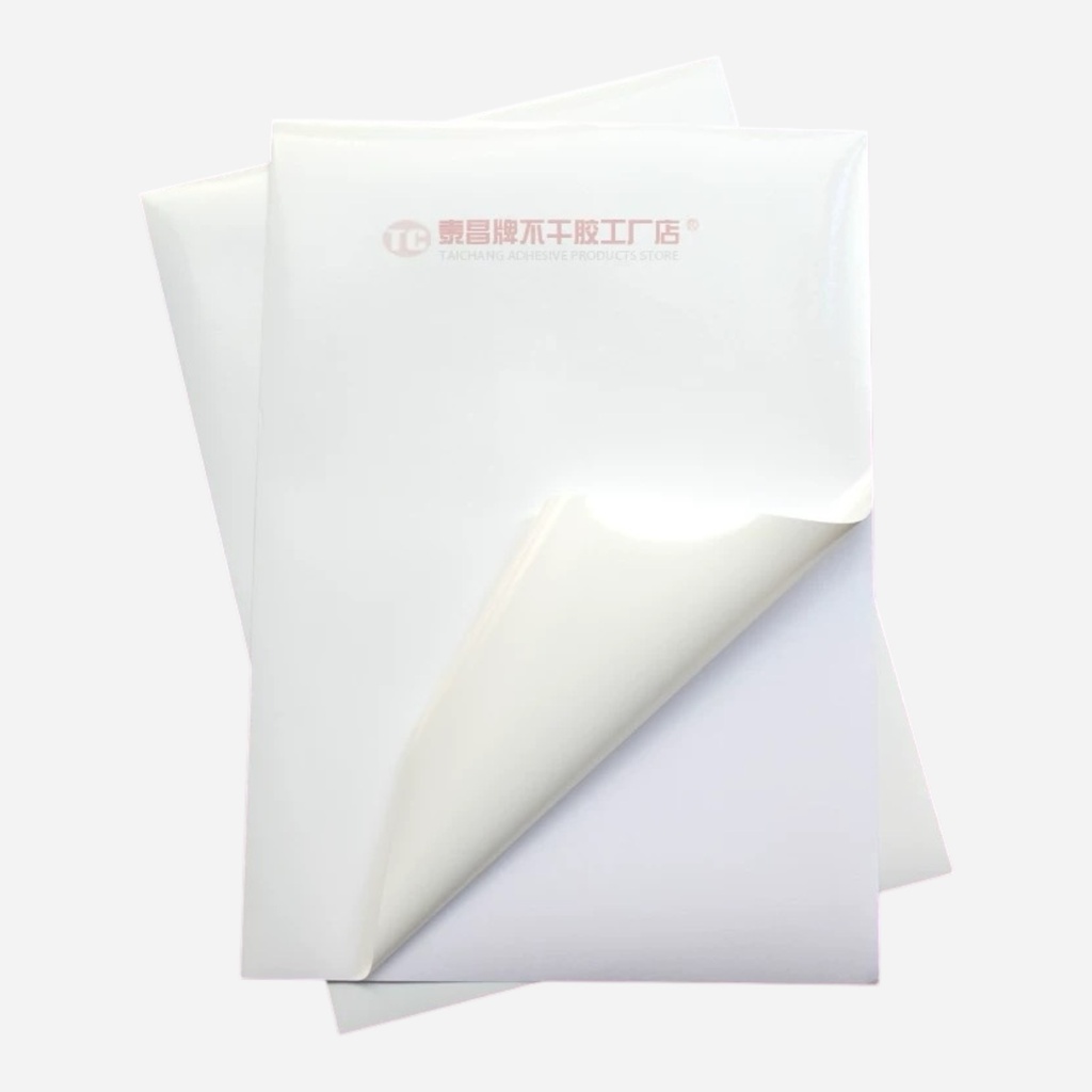 OVJ Waterproof Gloss White Vinyl Sticker A4 x 50 (Laser Print Only)