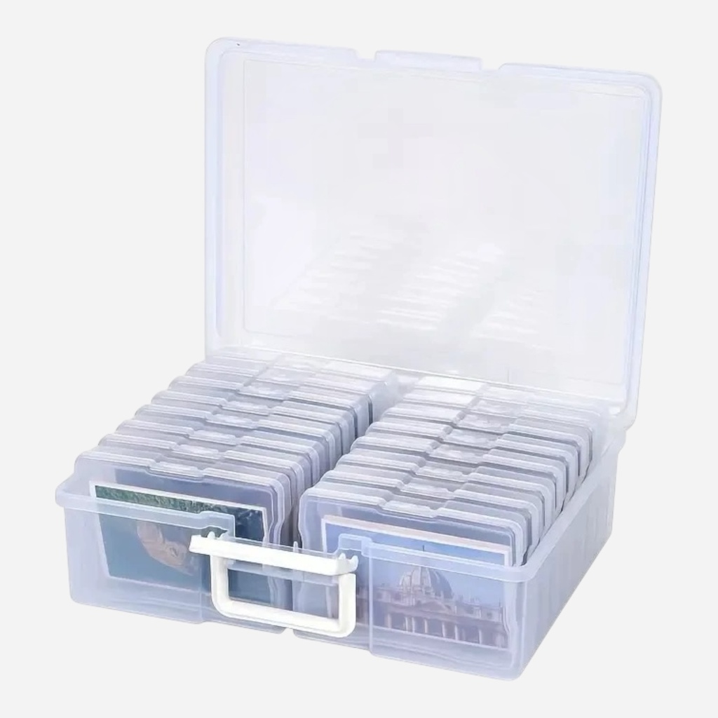OVJ Plastic Storage Box Organiser With 16 Clear Boxes (Best Use With Pencils & Pastels)