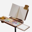 OVJ Walnut Folding Palette Box 24-Pan (Tripod Included)
