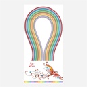 OVJ Quilling Paper 36-Color 80gsm 10mm x 39cm x 180
