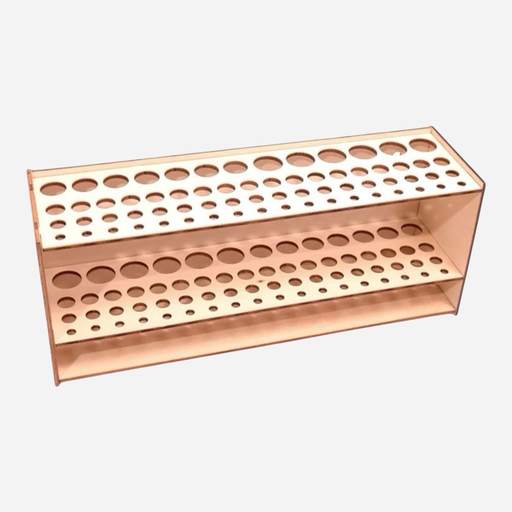 OVJ Wooden Puzzle Brush Holder (Installation Not Included))