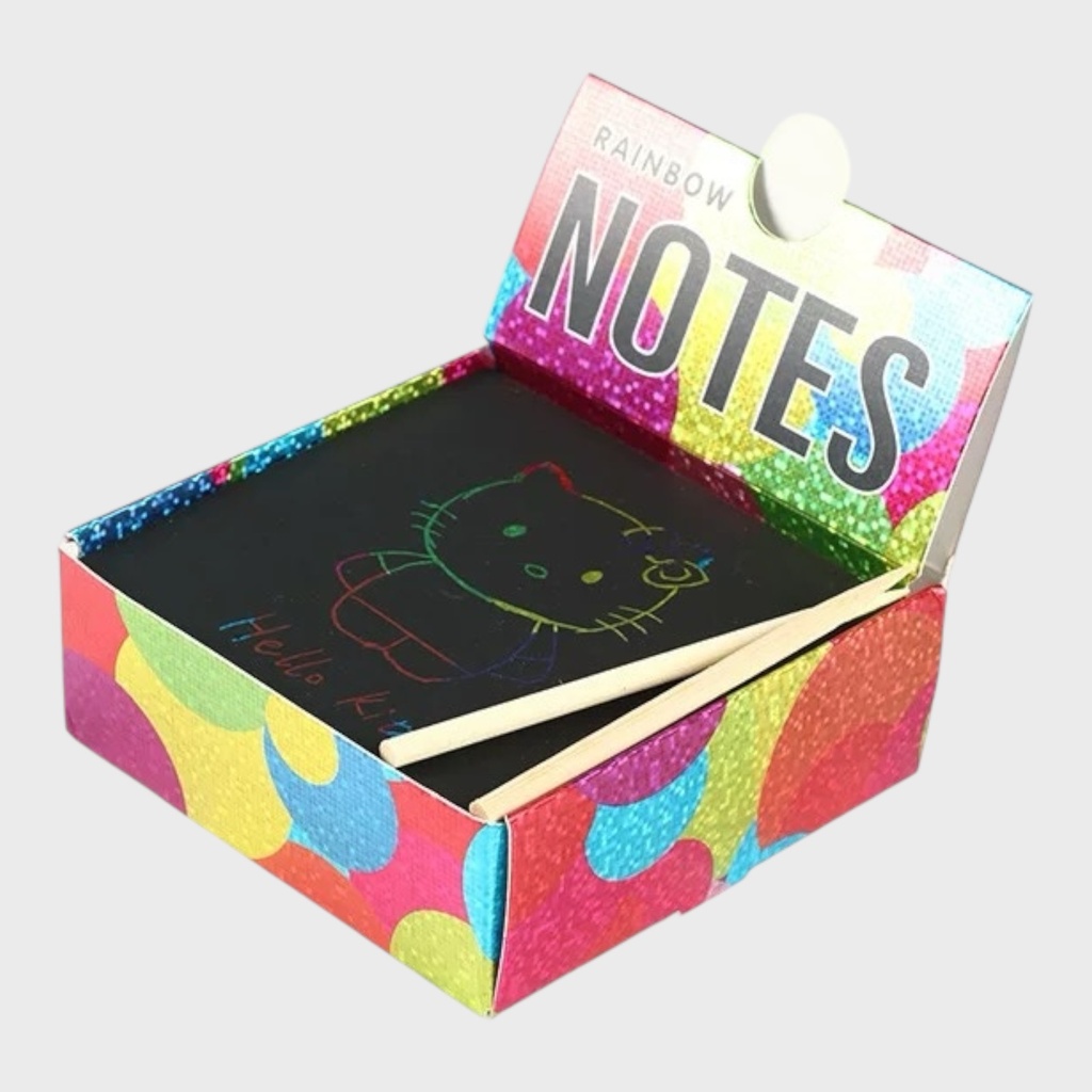 OVJ Scratch Notes Rainbow 10cm x 10cm x 100