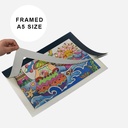 OVJ Mount Board Picture Frame With Backing A5 Black