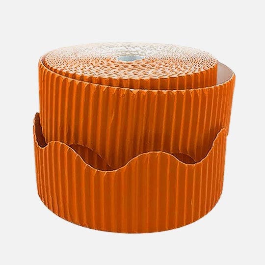 OVJ Bordette Decorative Border 5.7cm x 15.2m Orange Red