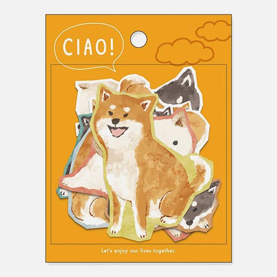 MIND WAVE Sticker Shiba Dog