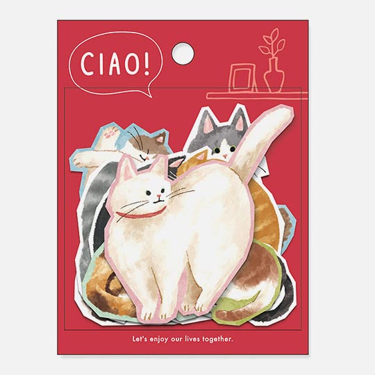 MIND WAVE Sticker Cat Ciao