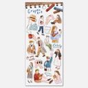 MIND WAVE Crayon Art Sticker People