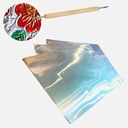 OVJ Embossing Foil 12cm x 12cm x 10 Silver