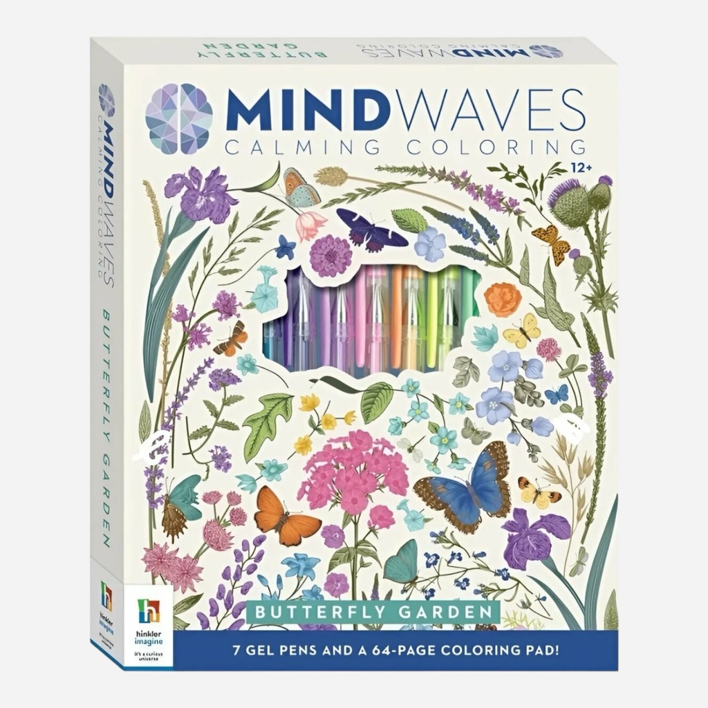 HINKLER Mindwaves Butterfly Garden Coloring Kit