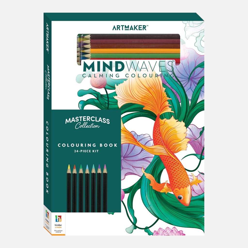 HINKLER Artmaker Masterclass Collection Mindwaves - Calming Coloring