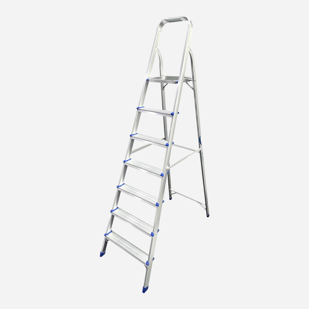 OVJ 7-Step Aluminium Ladder With Railing