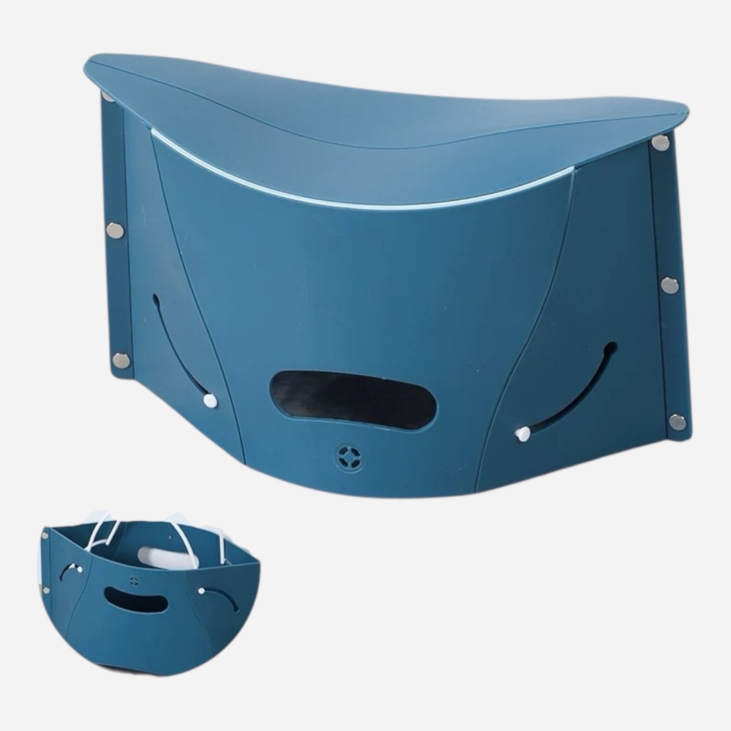 OVJ Collapsible Plastic Stool Blue