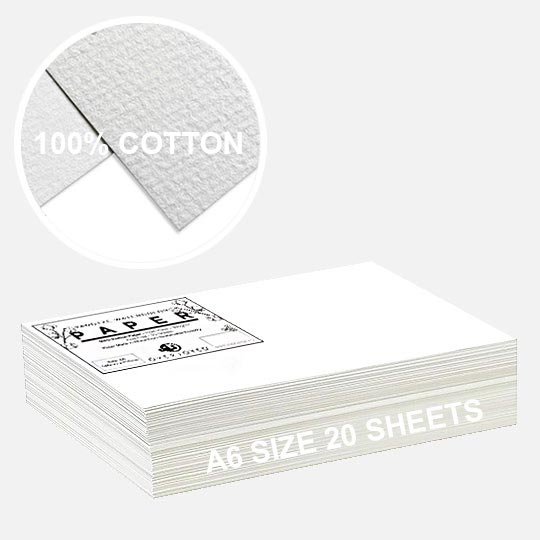 OVJ Yangtze 100% Cotton Watercolor Paper Rough 300gsm A6 x 30