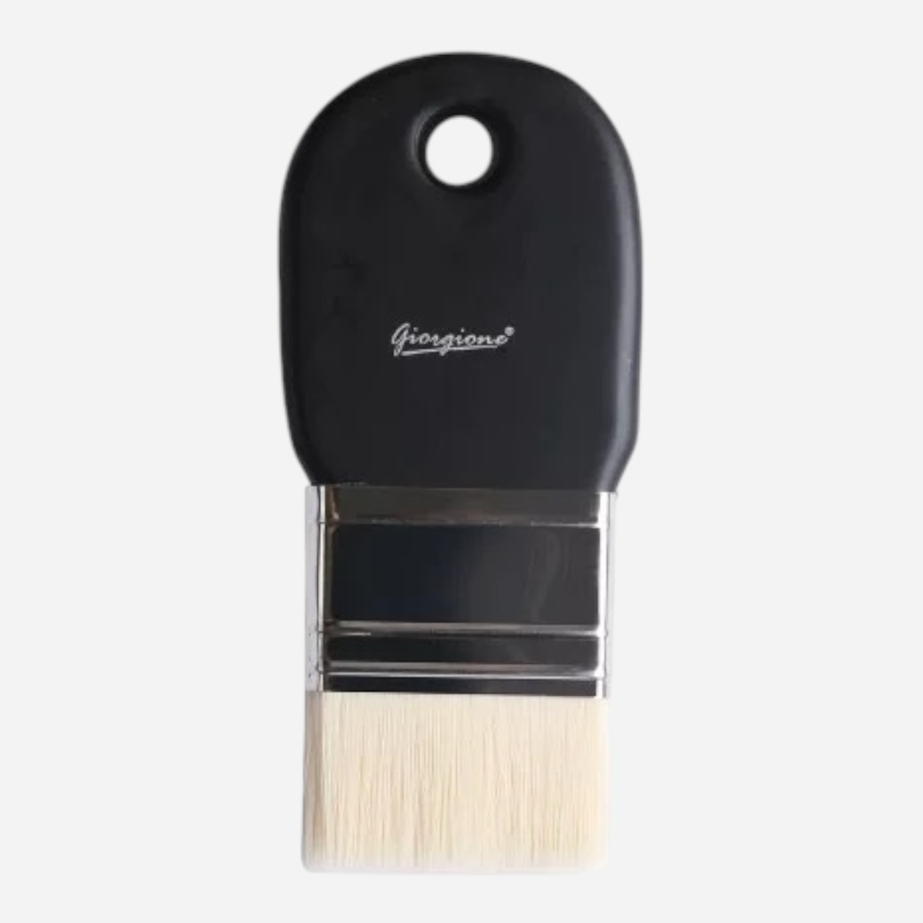 OVJ Background Gesso White Taklon Flat Brush 50mm