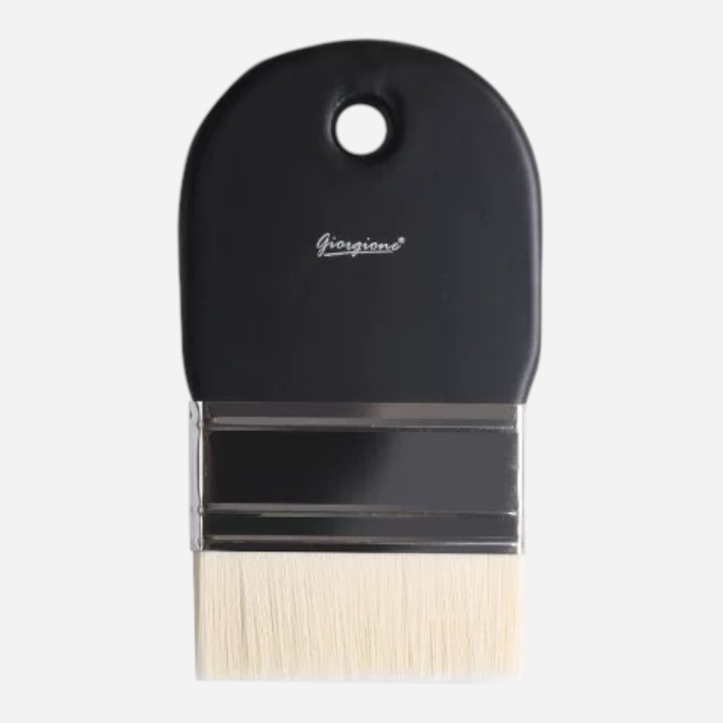 OVJ Background Gesso White Taklon Flat Brush 75mm