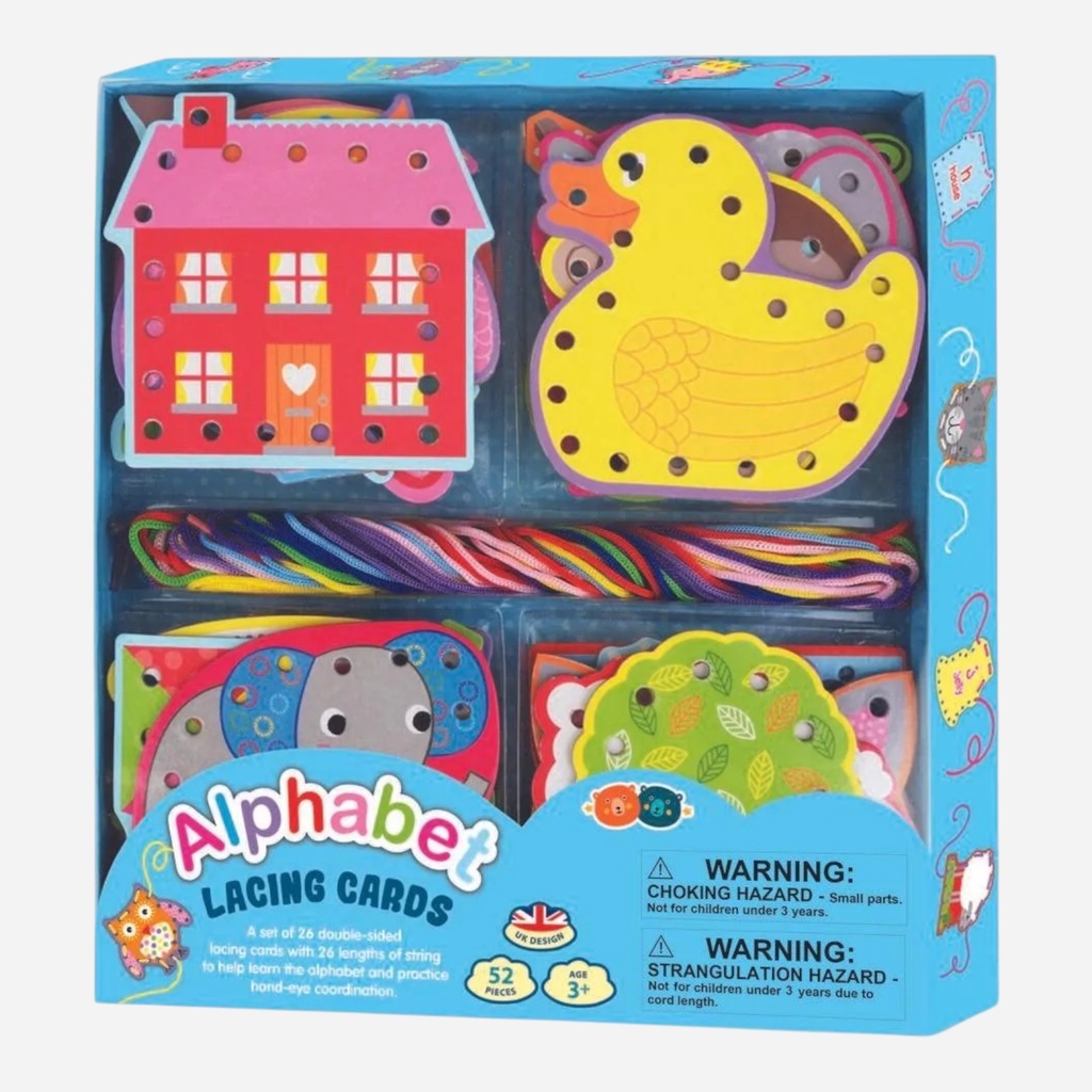 BUDDY & BARNEY Alphabet Lacing Cards