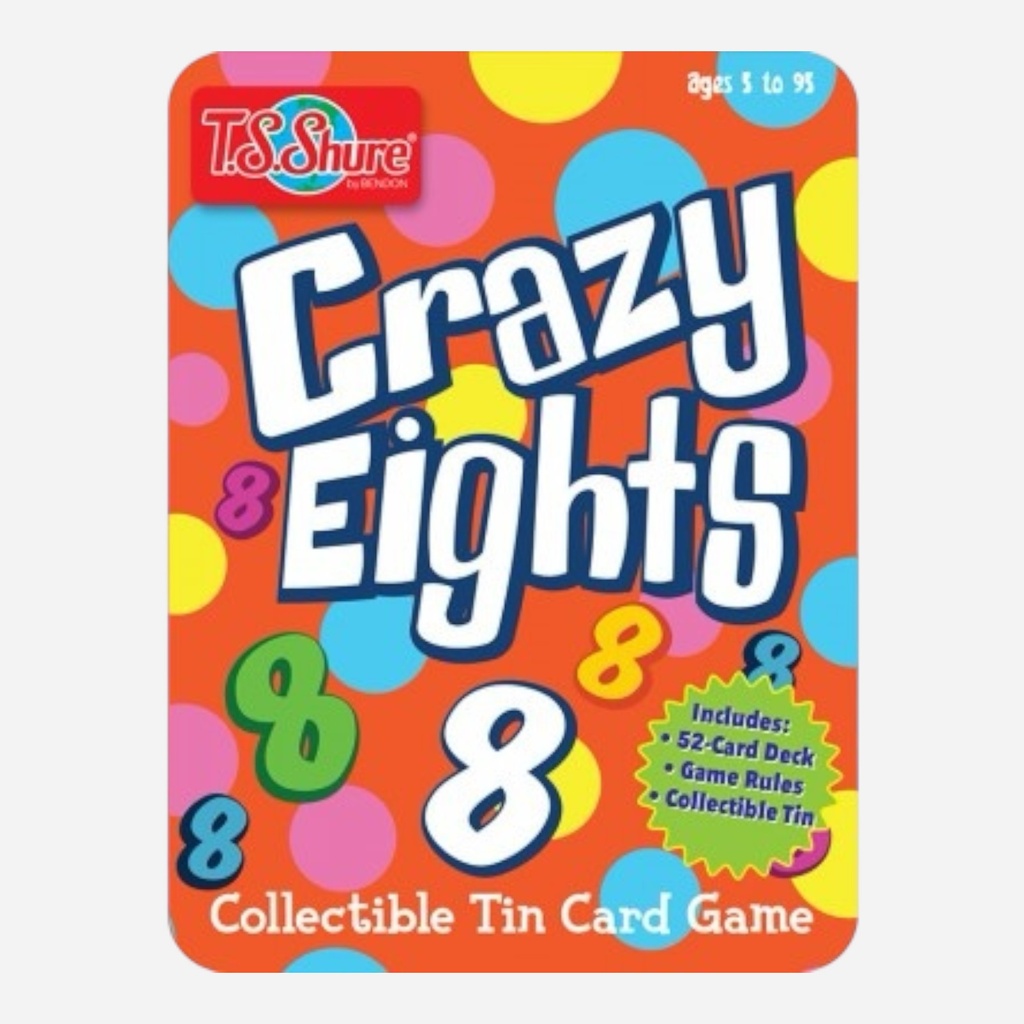 BENDON Collectible Tin Card Game - Crazy Eights
