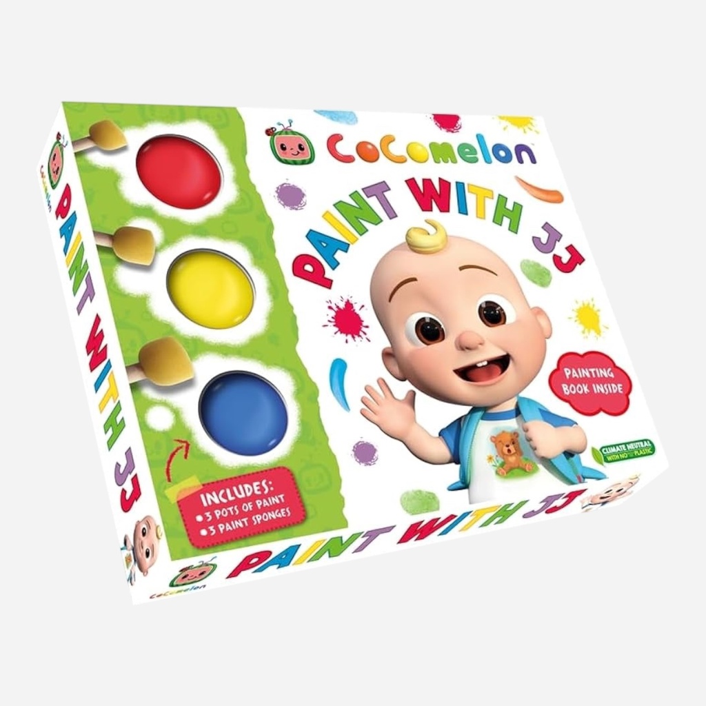 AUTUMN Sponge Art Eco Book - Cocomelon Paint With JJ