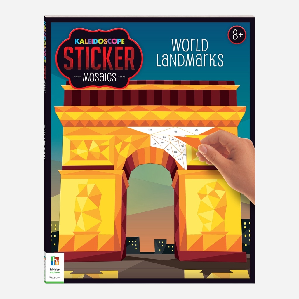 HINKLER Kaleidoscope Sticker Mosaics - World Landmarks