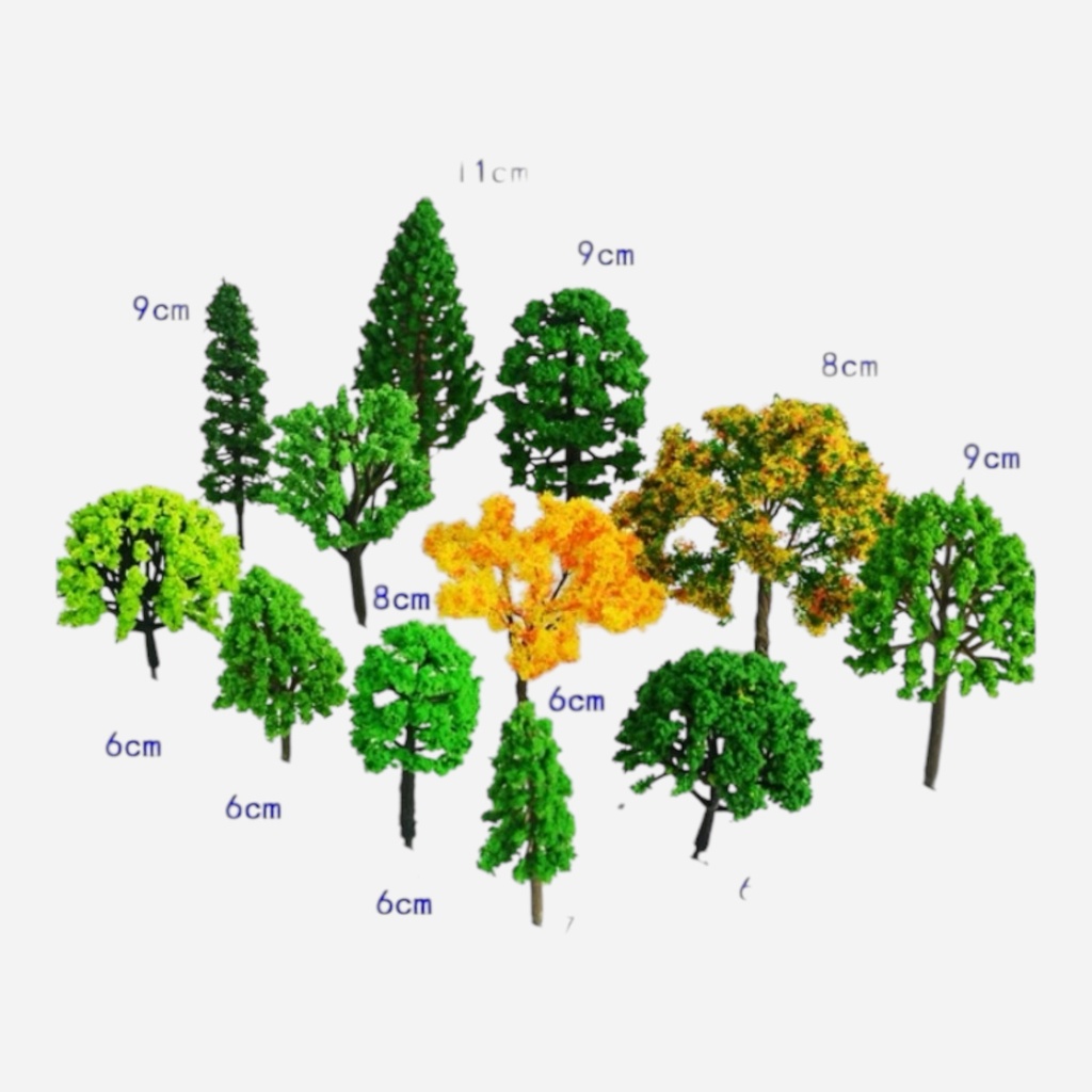 OVJ Diorama Trees 6cm - 11cm x 70