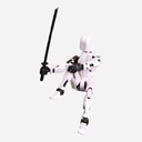 OVJ Stop Motion Plastic Action Figure White (Assembly Guide Included)