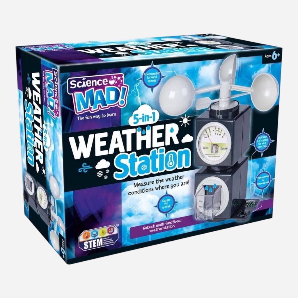 TREND Science Mad! Weather Station 5-In-1