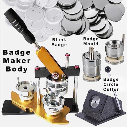 OVJ Button Machine Press 58mm Set (100 Badge Included; Pre-Order);