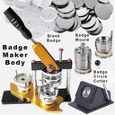 OVJ Button Machine Press 58mm Set (100 Badge Included)