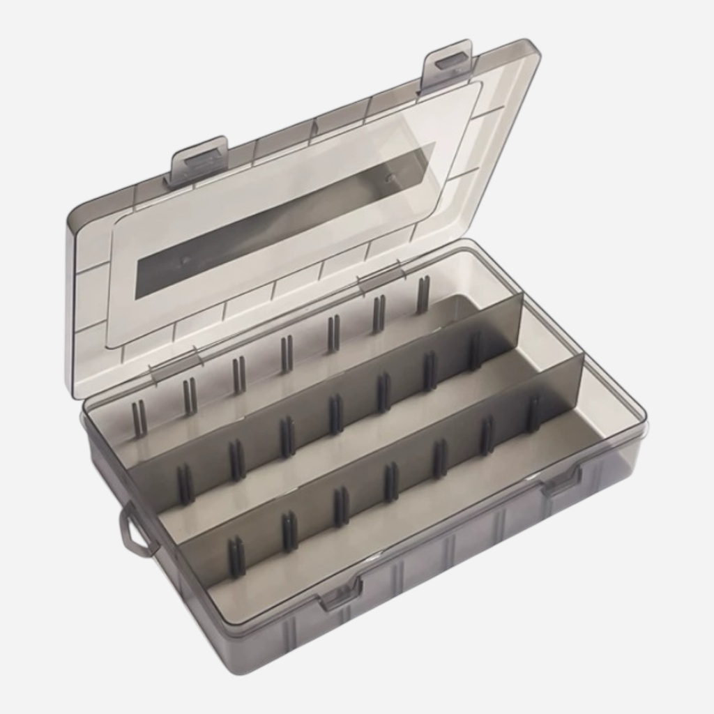 OVJ Plastic Storage Box 36mm x 135mm x 195mm Matt Black