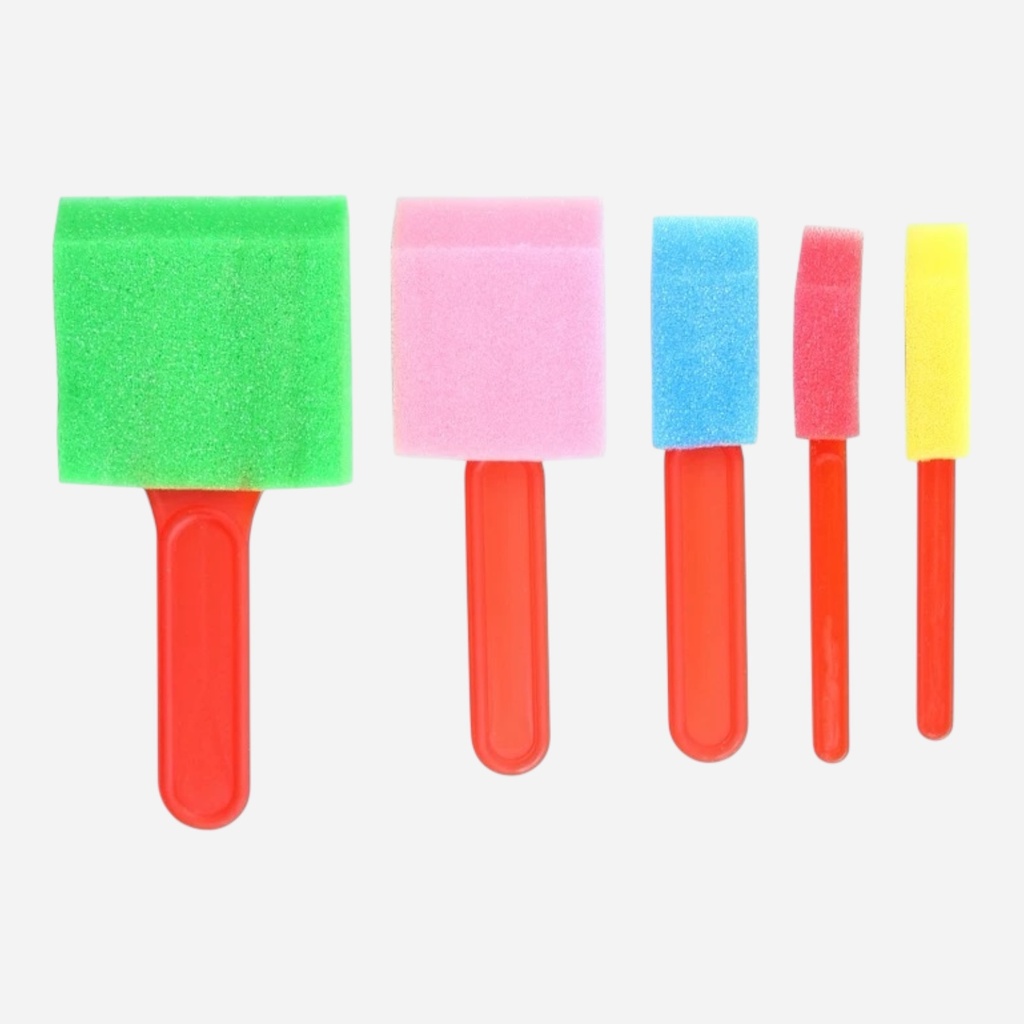OVJ Craft Foam Brush 5-Color Set x 5