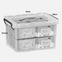 OVJ Plastic Storage Box (L)53cm x (W)39cm x (H)25cm (For A3 Papers)
