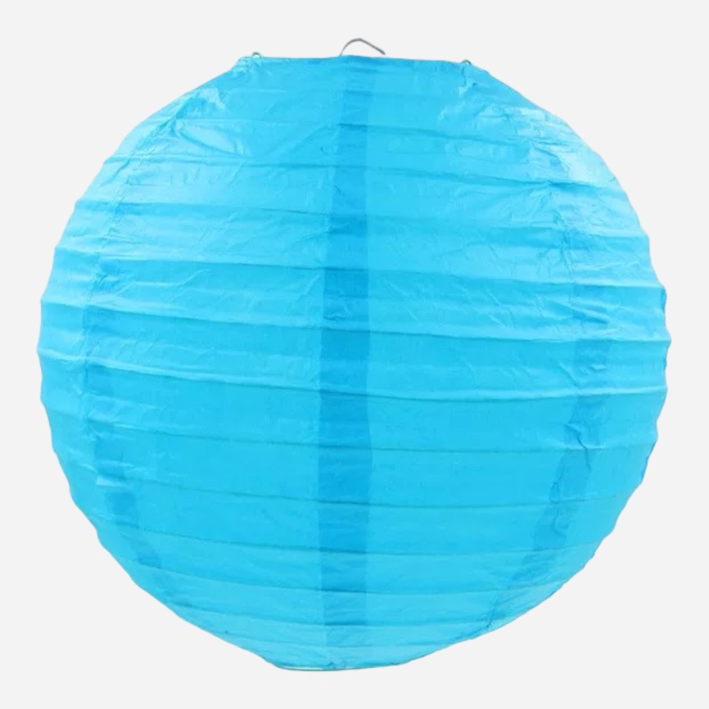 OVJ Round Paper Lantern 30cm Sky Blue
