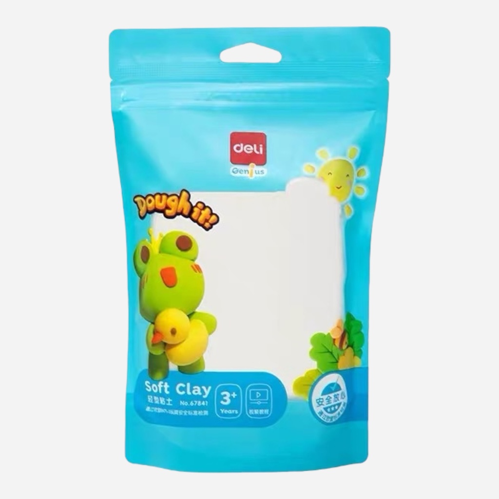 DELI Air Dry Soft Clay 100g White