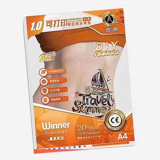 OVJ Aqua Tattoo Transfer Printing Paper A4 x 10