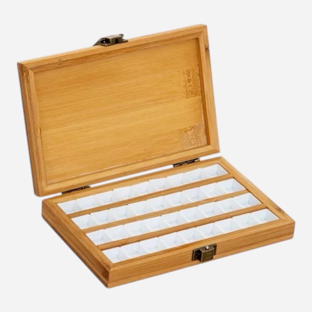OVJ Travel Bamboo Watercolor Palette Box 36-Pan