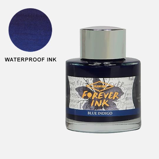 DIAMINE Forever Permanent Fountain Pen Ink 50ml Blue Indigo