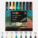 UNI Posca Acrylic Marker Medium Tip Earth Color Set x 8