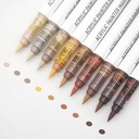LANGUO Acrylic Brush Marker Maillard Set x 9