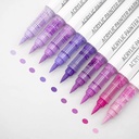 LANGUO Acrylic Brush Marker Purple Set x 9